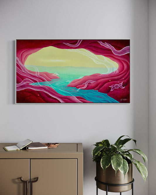 "LIVING CAVE" original canvas
