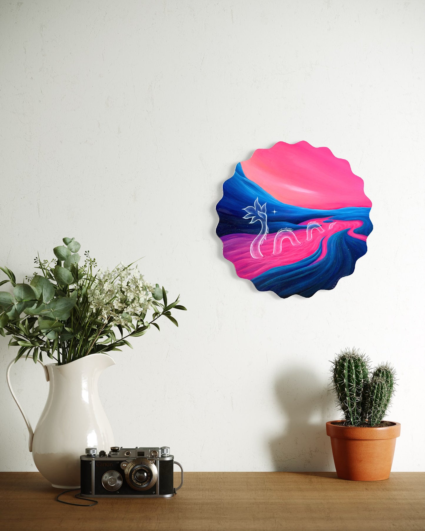 "Yes, I’m perfect" painting on wood