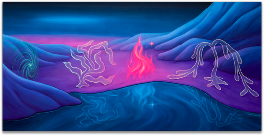 "ASTRAL FIRE" original canvas