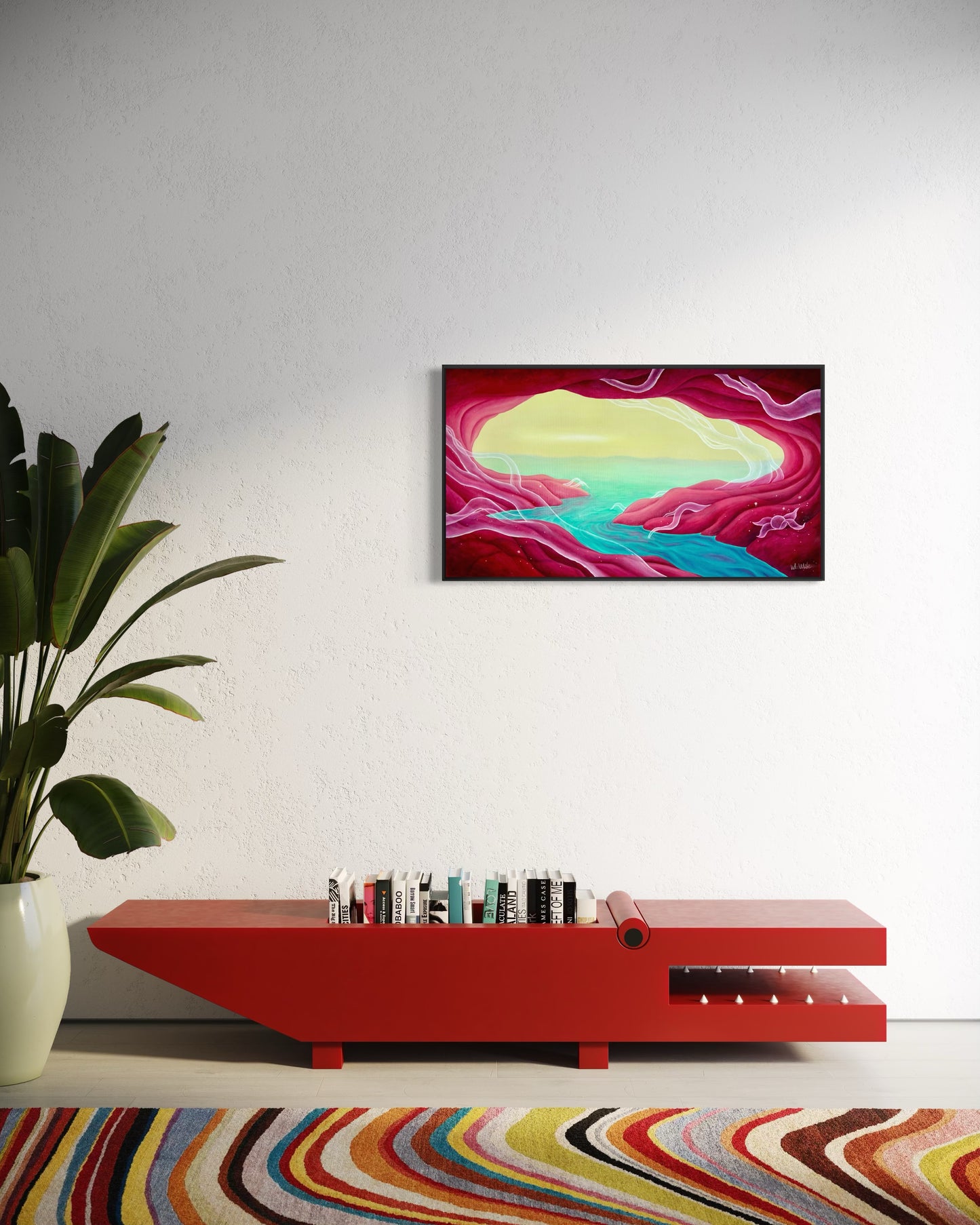 "LIVING CAVE" original canvas