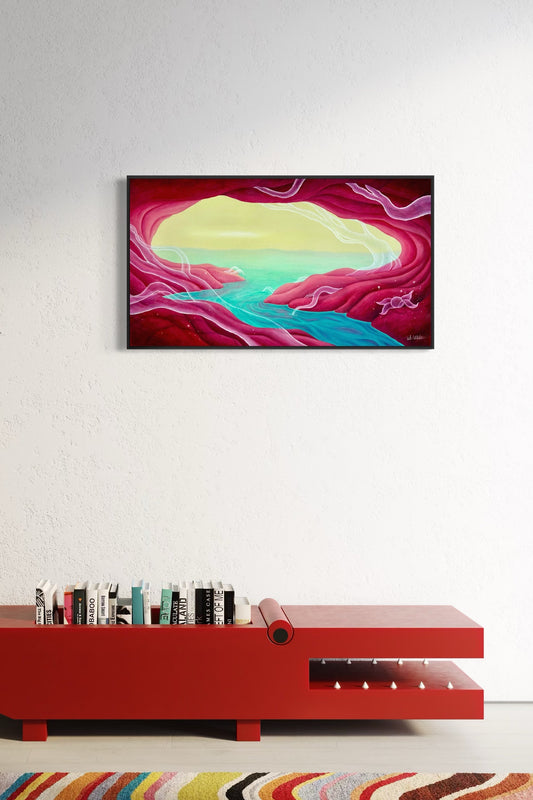 "LIVING CAVE" original canvas