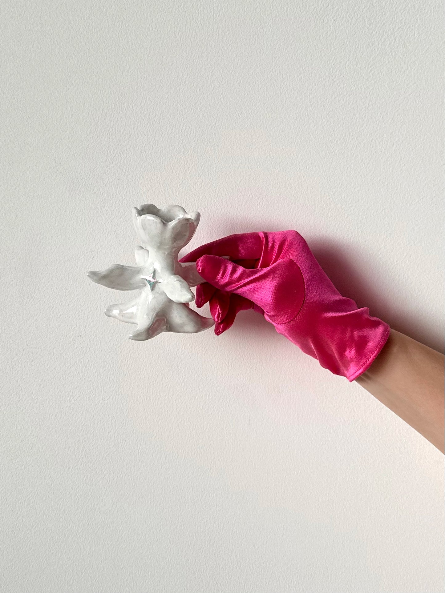 "ANGEL'S FLOWER" ceramic candlestick
