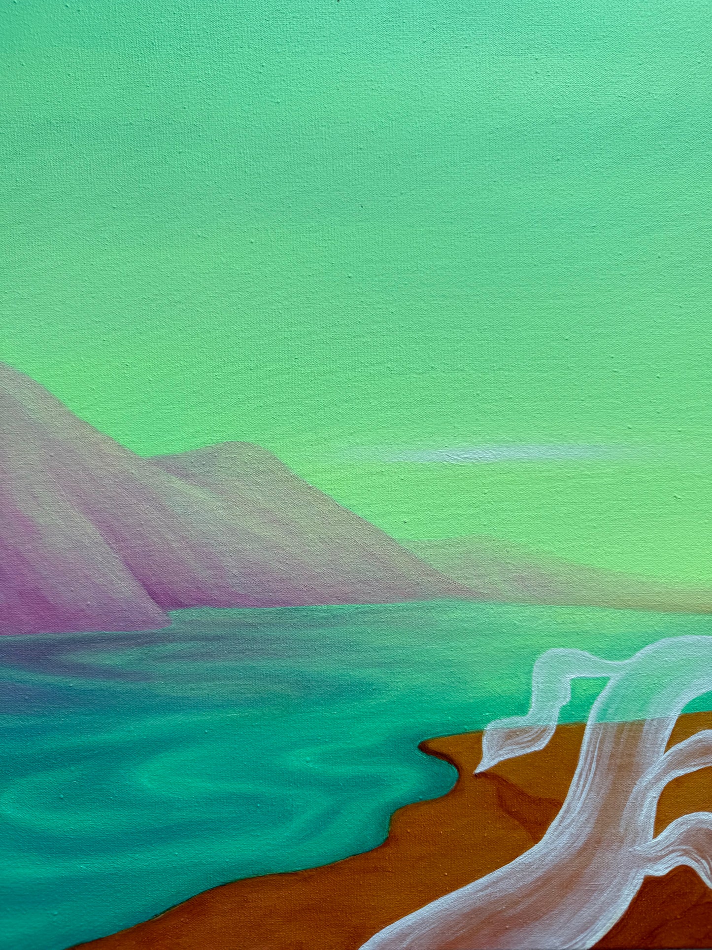 "LIME SKIES" original canvas