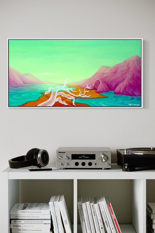 "LIME SKIES" original canvas