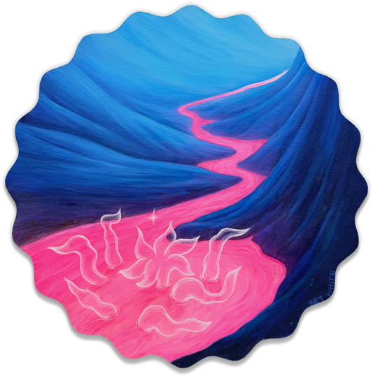 "I want more and more" painting on wood
