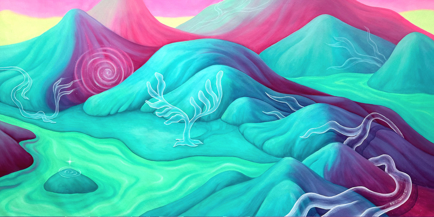 "RIVER BENEATH RIVER" original canvas