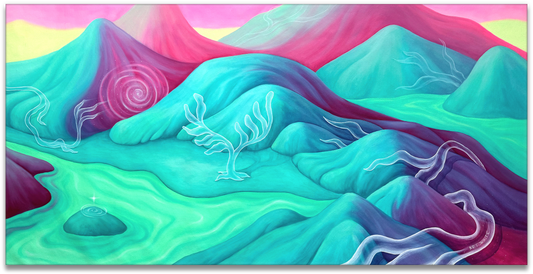 "RIVER BENEATH RIVER" original canvas