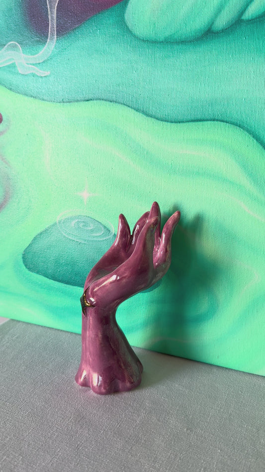"FLOWER'S HAND" ceramic sculpture